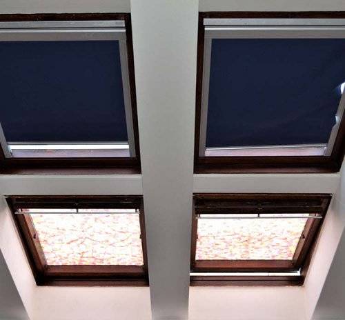 Skylight Shades installation 2